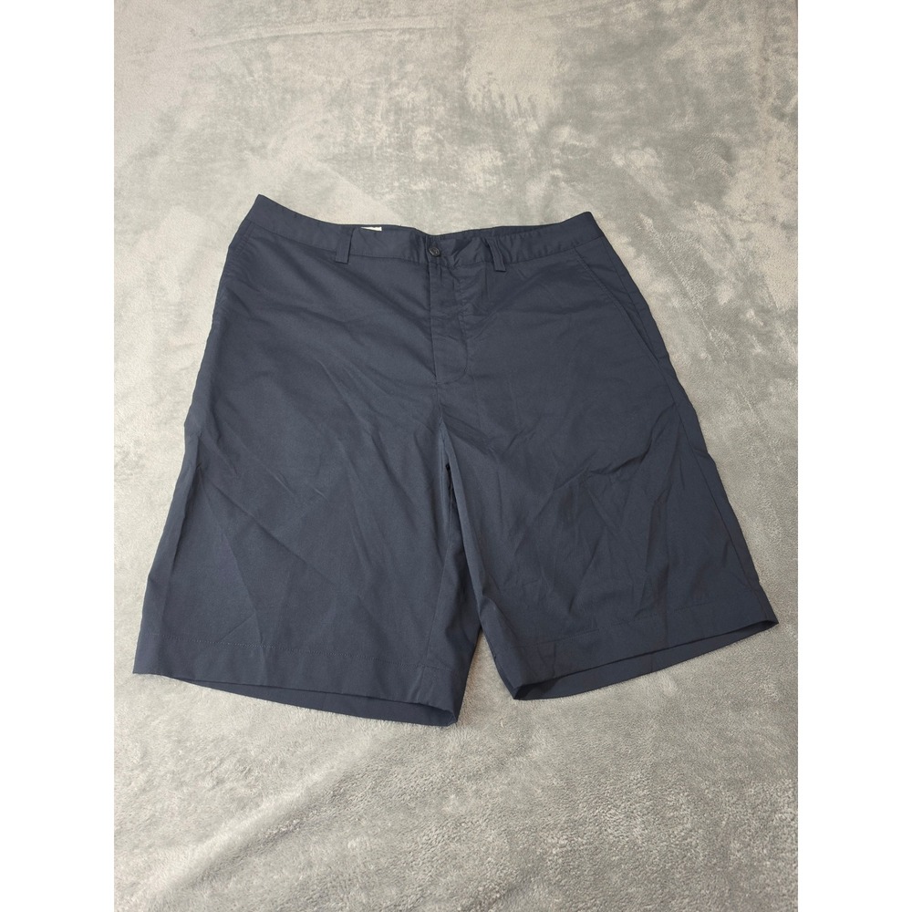 Cutter & Buck Mens Navy Blue Performance Golf Shorts Size 34 Stretch Flat Front‎